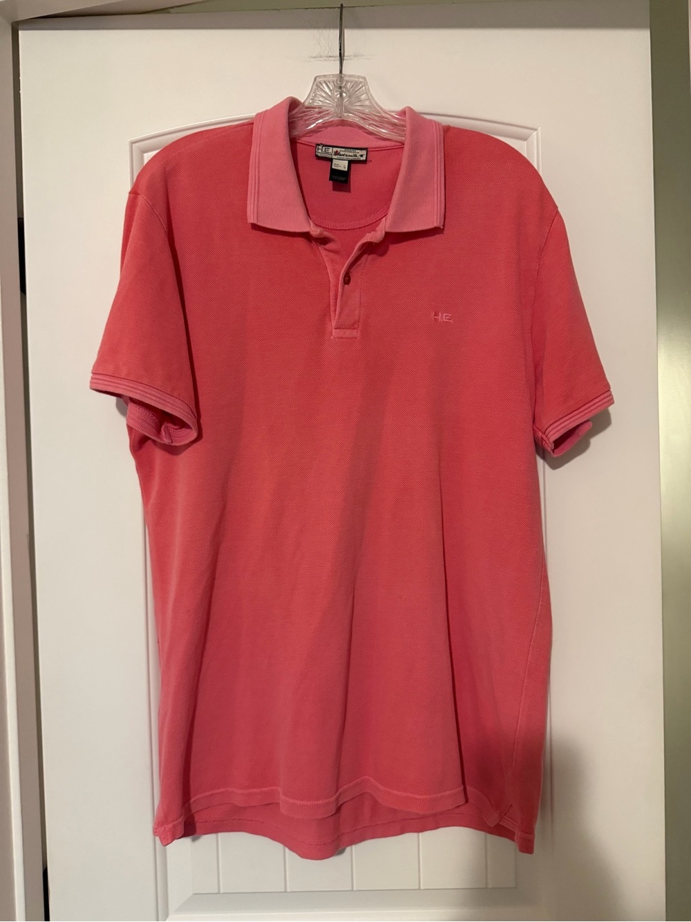 HE Mango Men's Coral Polo Shirt